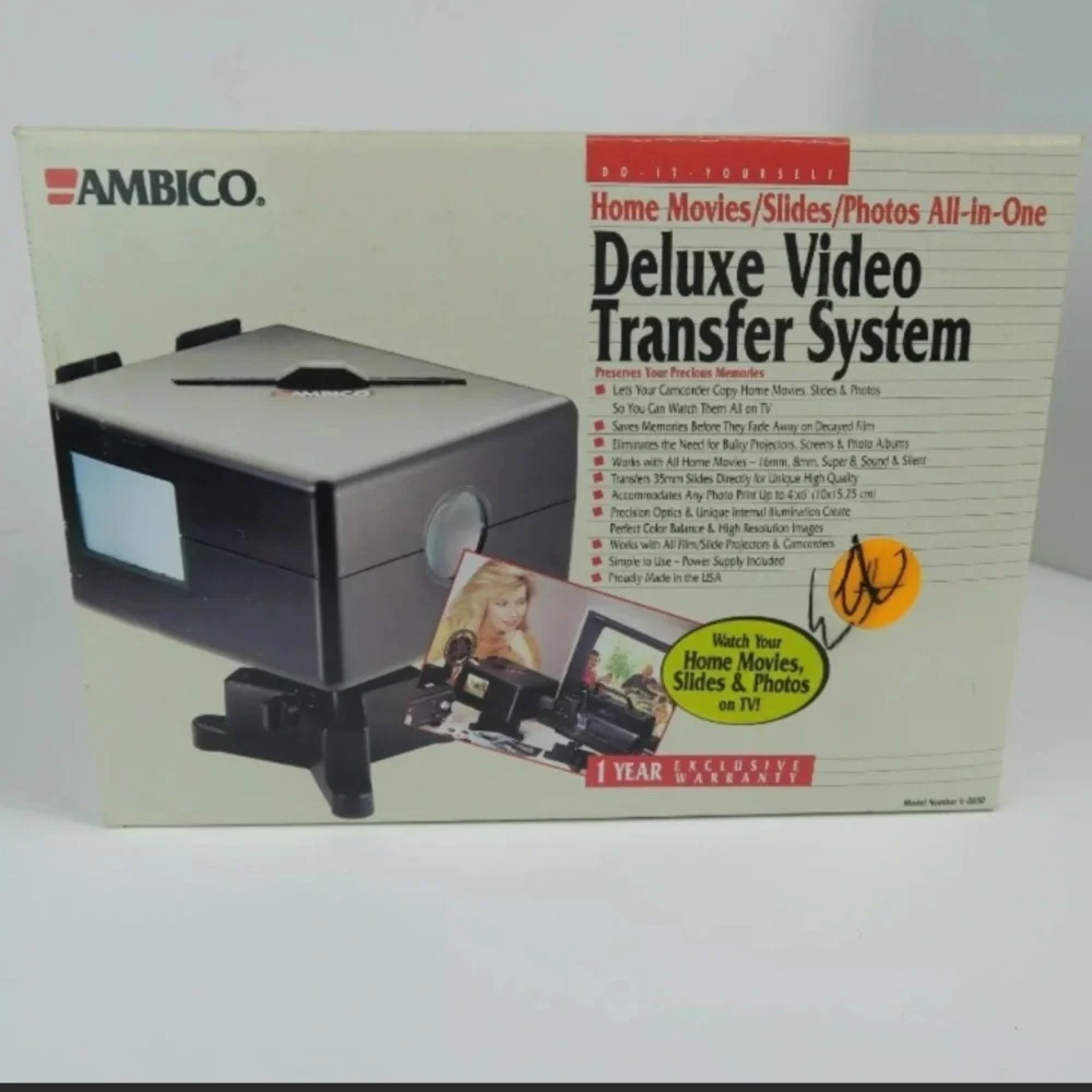 Ambico Deluxe Video Transfer System Model V-0605 Home Movie, Photographs, Slides